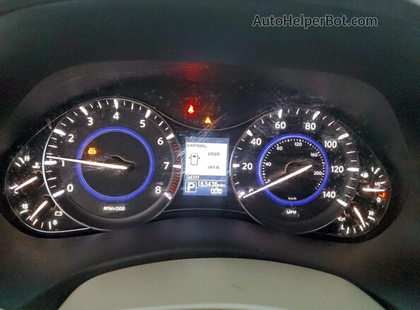 JN8AZ2NF3G9614179 2016 INFINITI QX80 Blue Vista del cuadro de instrumentos