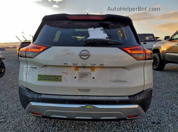 JN8BT3DCXNW117793 2022 NISSAN ROGUE White Вид ззаду