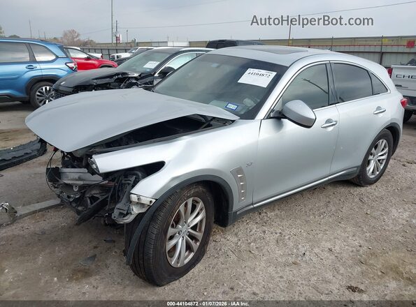 JN8CS1MU8HM142888 2017 INFINITI QX70 Silver Передня ліва чверть