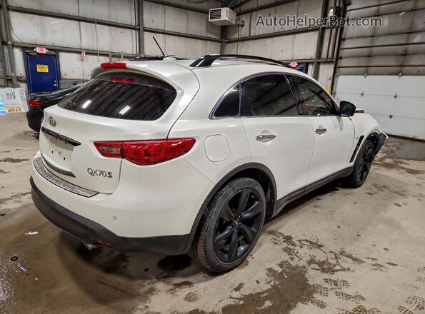 JN8CS1MW7HM412498 2017 INFINITI QX70 White Trasero derecho