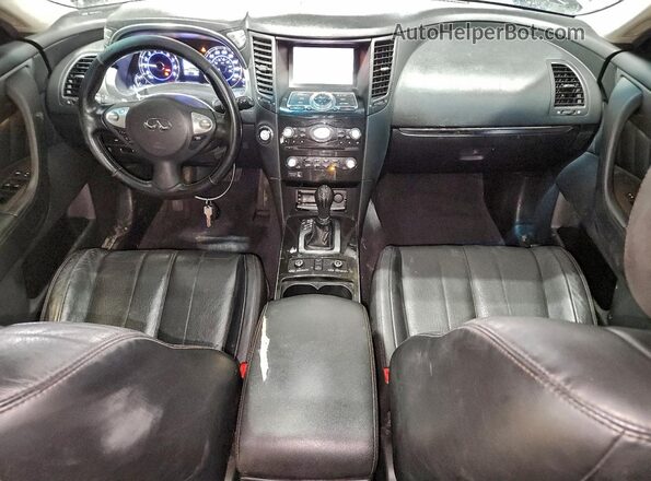 JN8CS1MW7HM414851 2017 INFINITI QX70 Gray Առջևի վահանակի տեսք