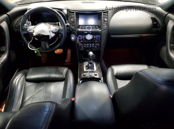 JN8CS1MW8GM751687 2016 INFINITI QX70 Black Вид панелі приладів