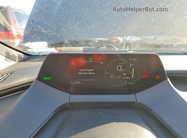 JTDACACU9P3001513 2023 TOYOTA PRIUS Gray Vista del cuadro de instrumentos