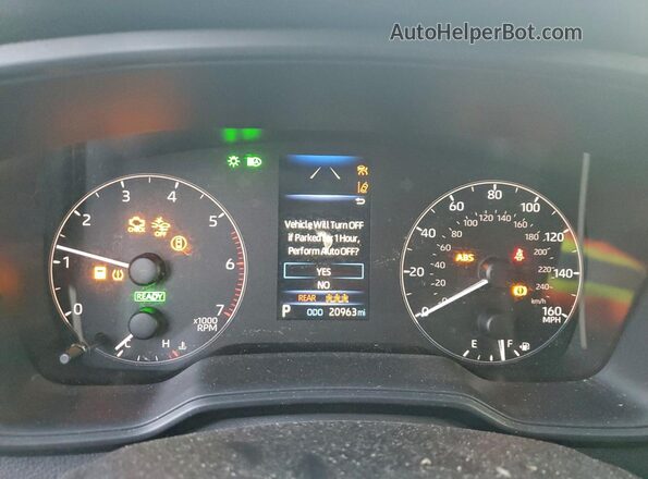 JTDBDMHE1RJ010810 2024 TOYOTA LL Blue Вид щитка приладів