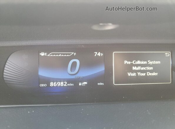 JTDBVRBD2KA006197 2019 TOYOTA MIRAI Белый Вид щитка приборов