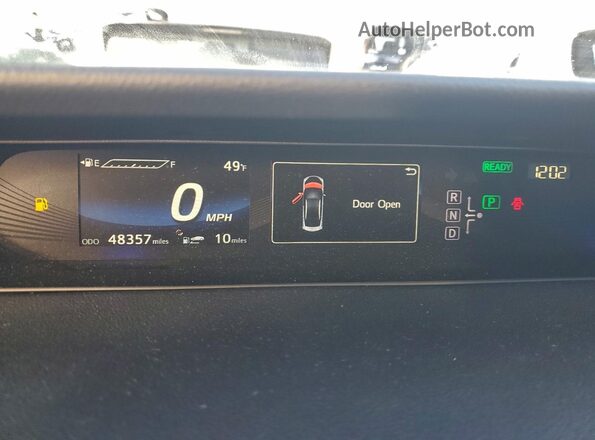 JTDBVRBD7HA003661 2017 TOYOTA MIRAI Black Vista del cuadro de instrumentos