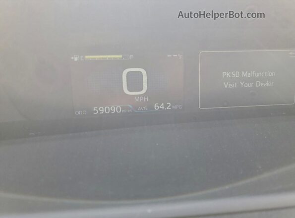 JTDKAMFU0N3164801 2022 TOYOTA PRIUS White Սարքավորումների վահանակի տեսք