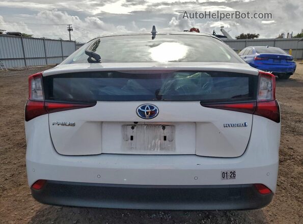 JTDKAMFU0N3164801 2022 TOYOTA PRIUS White Հետևի տեսք