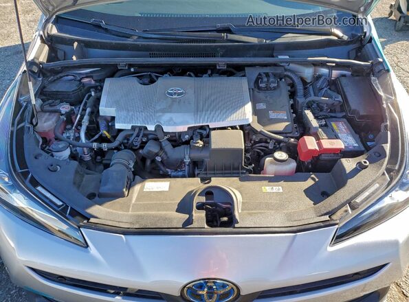 JTDKAMFU1M3131952 2021 TOYOTA PRIUS Бирюзовый Вид задней части салона