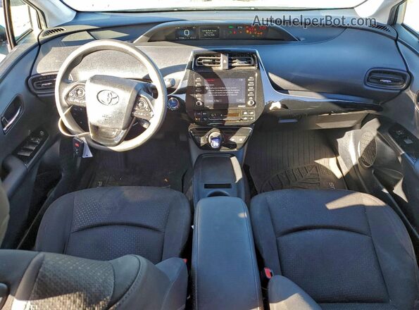 JTDKAMFU1M3131952 2021 TOYOTA PRIUS Бирюзовый Вид панели приборов