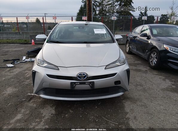 JTDKAMFU1N3159977 2022 TOYOTA PRIUS Серебряный Вид задней части салона
