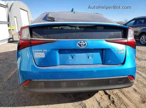 JTDKAMFU1N3187990 2022 TOYOTA PRIUS Blue უკანა ხედი
