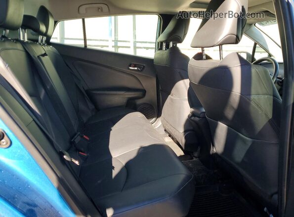 JTDKAMFU1N3187990 2022 TOYOTA PRIUS Blue უკანა სავარძლების ხედი