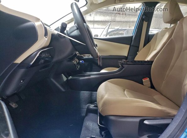 JTDKAMFU2M3135752 2021 TOYOTA PRIUS Синий Вид салона спереди
