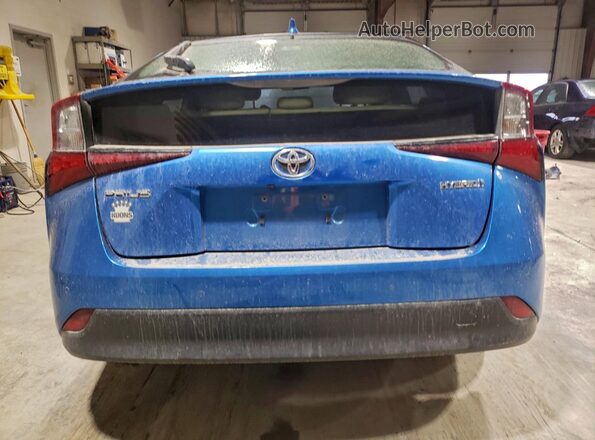 JTDKAMFU2M3135752 2021 TOYOTA PRIUS Синий Вид сзади