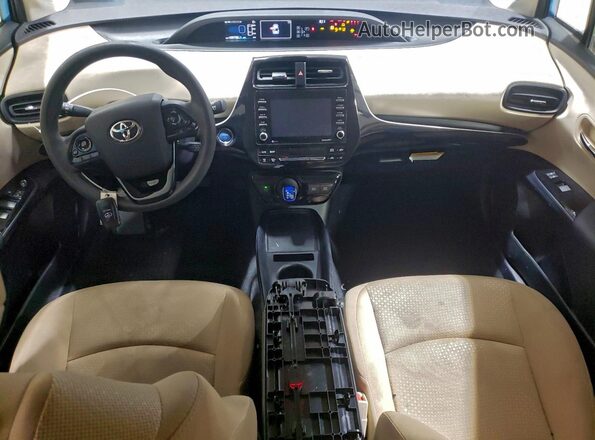 JTDKAMFU2M3135752 2021 TOYOTA PRIUS Синий Вид панели приборов
