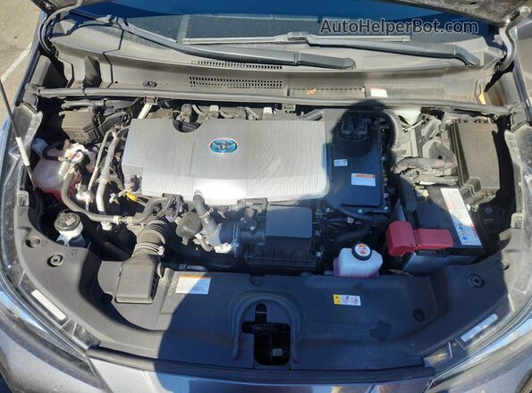 JTDKAMFU2N3163665 2022 TOYOTA PRIUS Серый Вид задней части салона