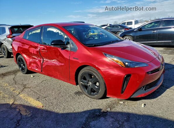 JTDKAMFU3M3129376 2021 TOYOTA PRIUS Red წინა მარჯვენა