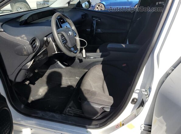 JTDKAMFU3M3146890 2021 TOYOTA PRIUS White Widok wnętrza z przodu