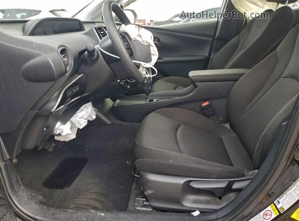 JTDKAMFU3M3152852 2021 TOYOTA PRIUS Black Вид салону спереду