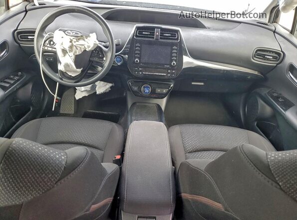 JTDKAMFU3M3152852 2021 TOYOTA PRIUS Black Вид панелі приладів