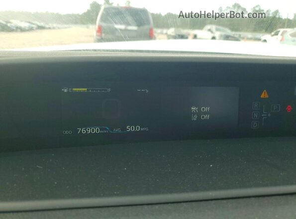 JTDKAMFU3N3154649 2022 TOYOTA PRIUS White ხელსაწყოთა პანელის ხედი