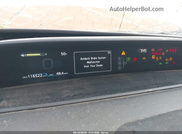 JTDKAMFU4M3127300 2021 TOYOTA PRIUS White Vista de los asientos traseros