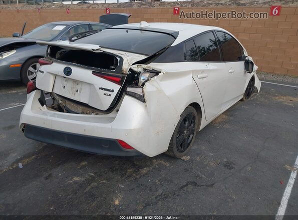 JTDKAMFU4M3127300 2021 TOYOTA PRIUS White Trasero derecho