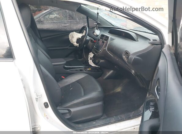 JTDKAMFU4M3127300 2021 TOYOTA PRIUS White Vista interior delantera