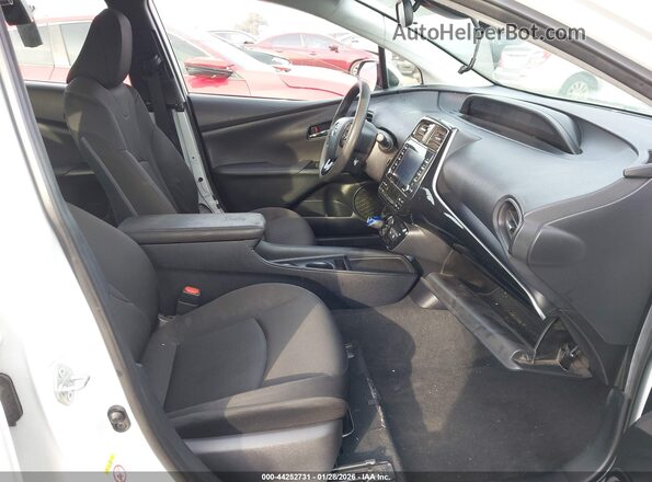 JTDKAMFU4N3156927 2022 TOYOTA PRIUS Белый Вид салона спереди