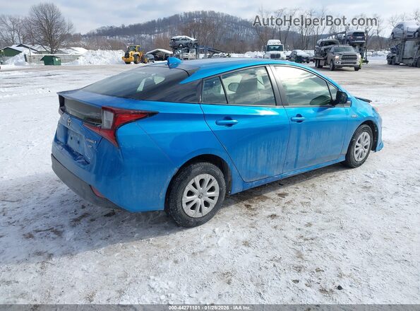 JTDKAMFU5M3141156 2021 TOYOTA PRIUS Синий Задняя правая четверть