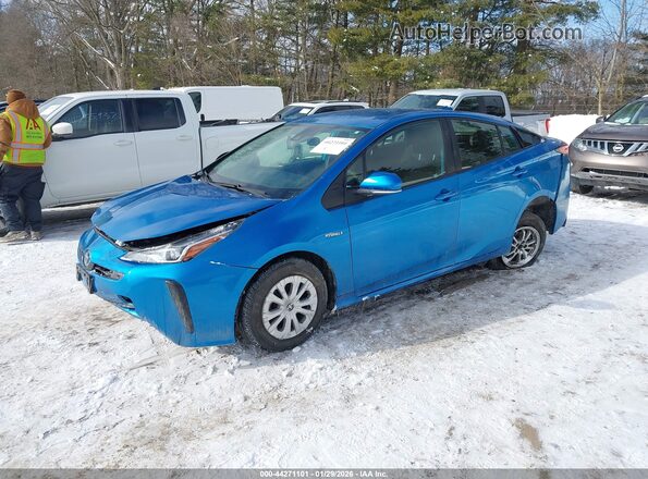JTDKAMFU5M3141156 2021 TOYOTA PRIUS Синий Передняя левая четверть