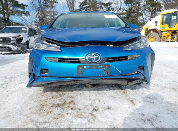 JTDKAMFU5M3141156 2021 TOYOTA PRIUS Синий Вид спереди