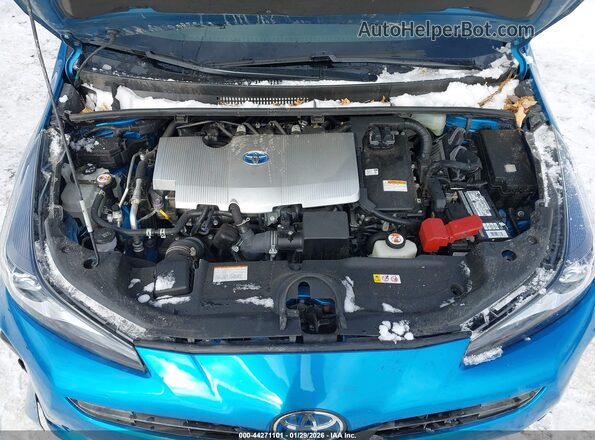 JTDKAMFU5M3141156 2021 TOYOTA PRIUS Синий Вид сзади
