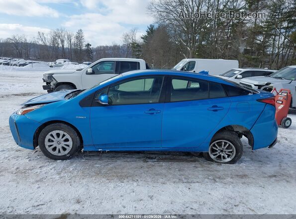 JTDKAMFU5M3141156 2021 TOYOTA PRIUS Синий Панорамный вид салона 360°