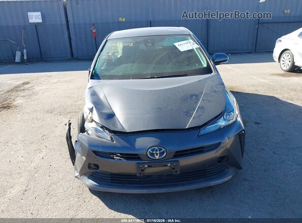 JTDKAMFU6M3153168 2021 TOYOTA PRIUS Серый Вид задней части салона
