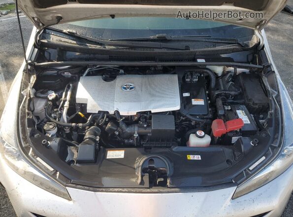 JTDKAMFU6N3160204 2022 TOYOTA PRIUS Silver უკანა სალონის ხედი