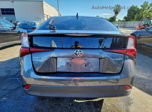 JTDKAMFU7M3148979 2021 TOYOTA PRIUS Серый Вид сзади