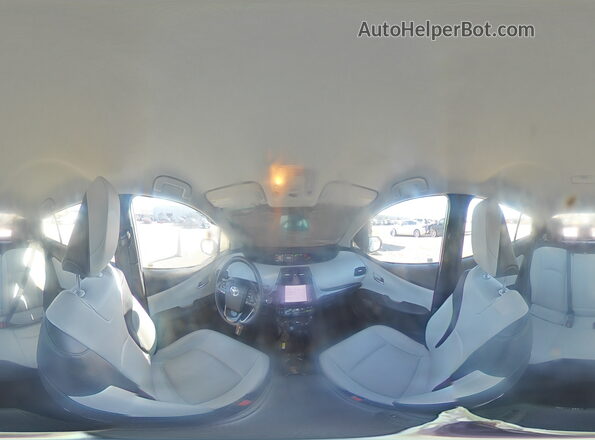 JTDKAMFU8M3133214 2021 TOYOTA PRIUS White VIN კოდის სტიკერის ხედი