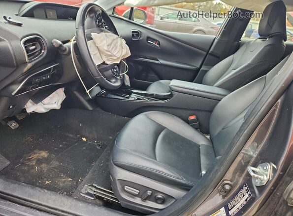 JTDKAMFUXM3142089 2021 TOYOTA PRIUS Gray Front interior view