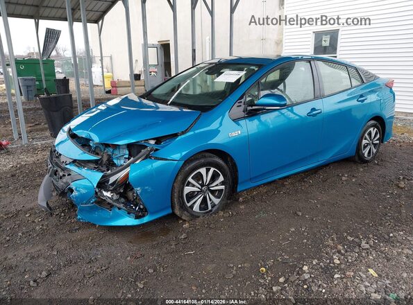 JTDKARFP3K3113876 2019 TOYOTA PRIUS PRIME Blue Vista tres cuartos delantera izquierda