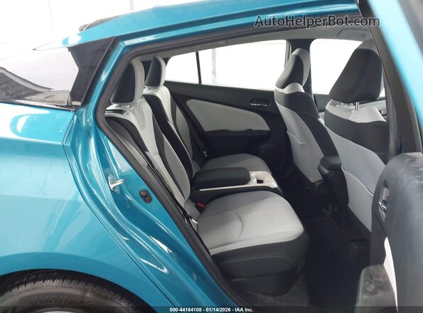 JTDKARFP3K3113876 2019 TOYOTA PRIUS PRIME Blue Vista de la etiqueta del VIN