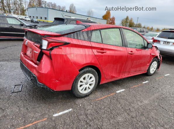 JTDKARFU7K3093668 2019 TOYOTA PRIUS Red Tył prawy
