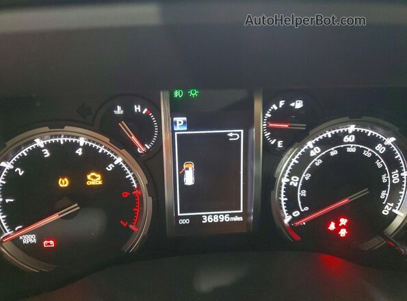 JTEBU5JR2L5739963 2020 TOYOTA 4RUNNER Silver Instrument cluster view