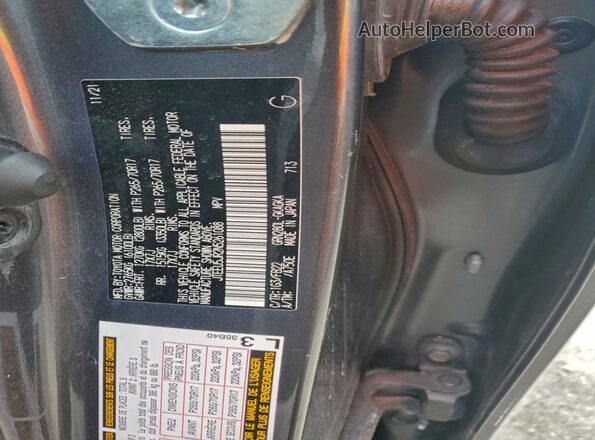 JTEEU5JR2N5261088 2022 TOYOTA 4RUNNER Серый Вид наклейки с VIN-кодом
