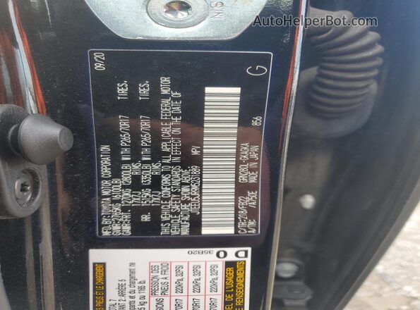 JTEEU5JR9M5231889 2021 TOYOTA 4RUNNER Черный 