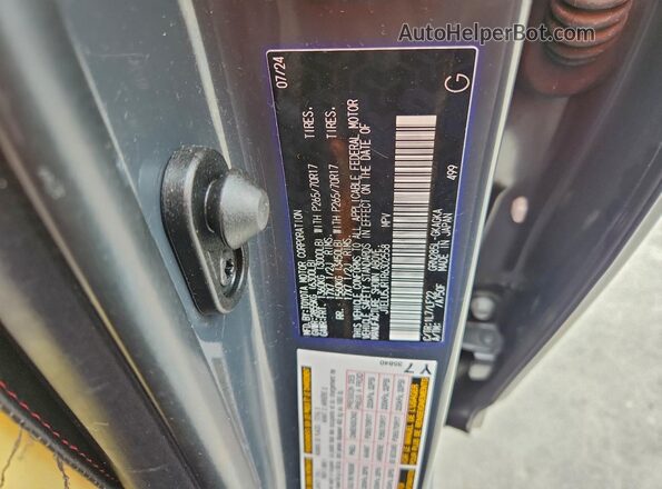 JTELU5JR1R6302558 2024 TOYOTA 4RUNNER Gray 360 interior view