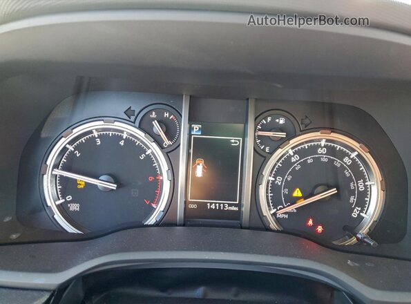 JTELU5JRXR6304681 2024 TOYOTA 4RUNNER White Widok zestawu wskaźników