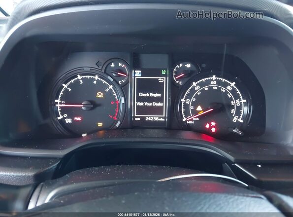 JTENU5JR1R6253449 2024 TOYOTA 4RUNNER Black უკანა სავარძლების ხედი