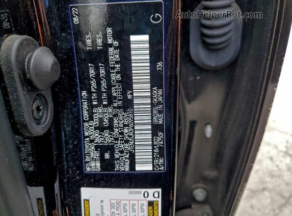 JTENU5JR3P6095810 2023 TOYOTA 4RUNNER Black 